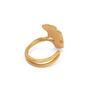 Ginkgo leaf ring by Michael Michaud